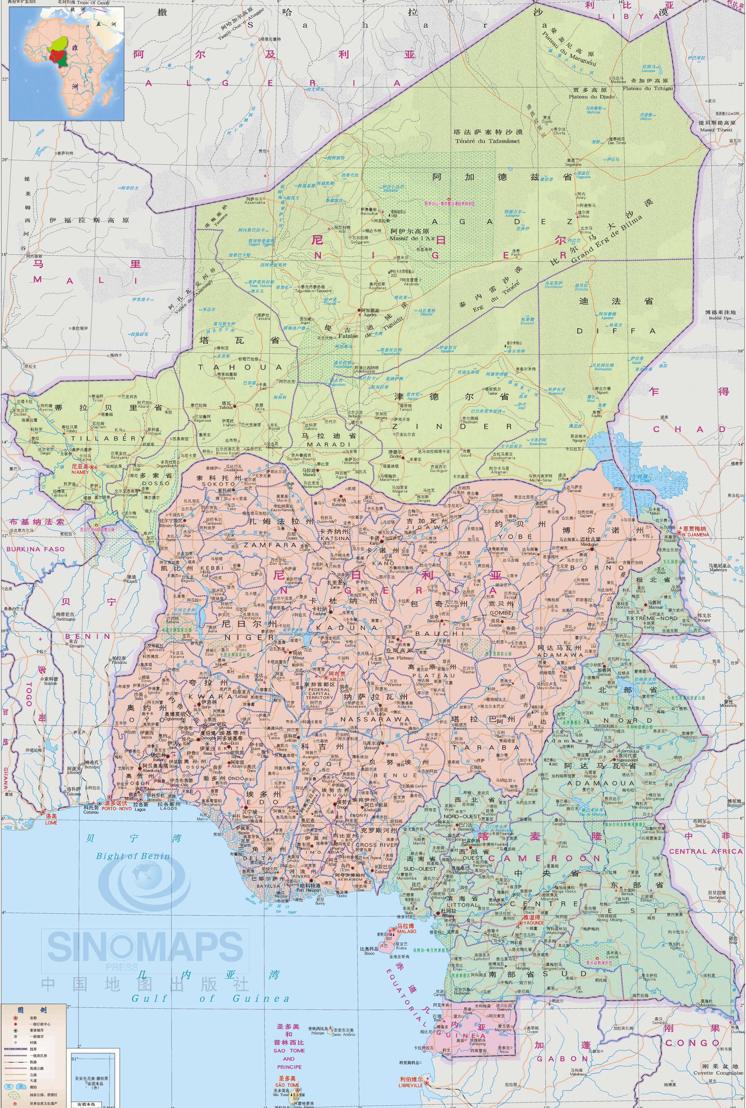 尼日尔地图